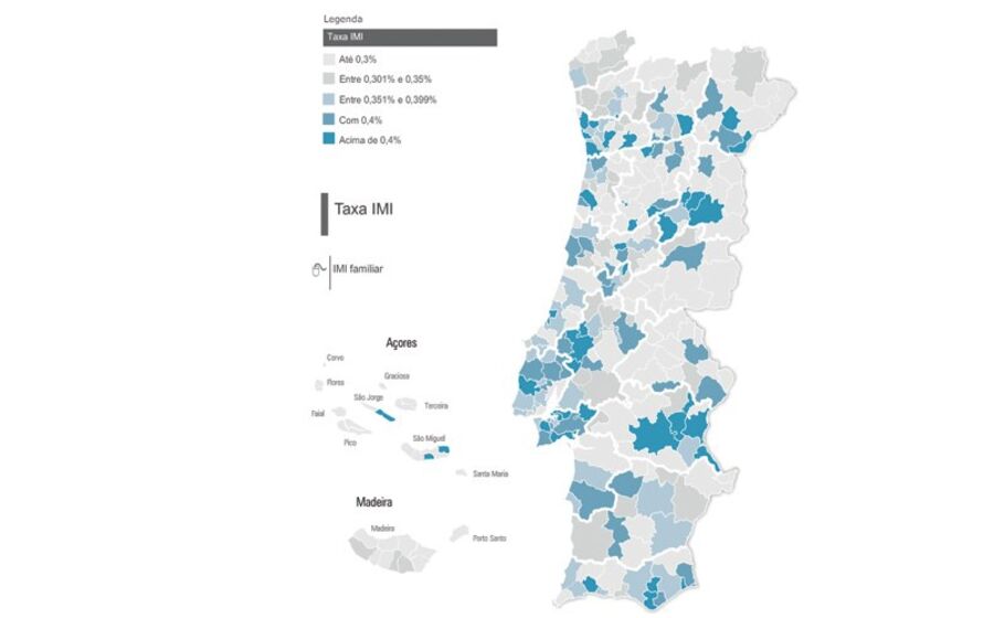 Mapa: Saiba quanto vai pagar de IMI em 2016