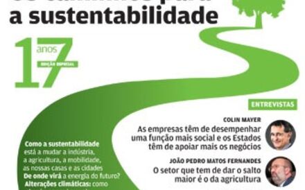 Negócios publica hoje edição especial dedicada à sustentabilidade