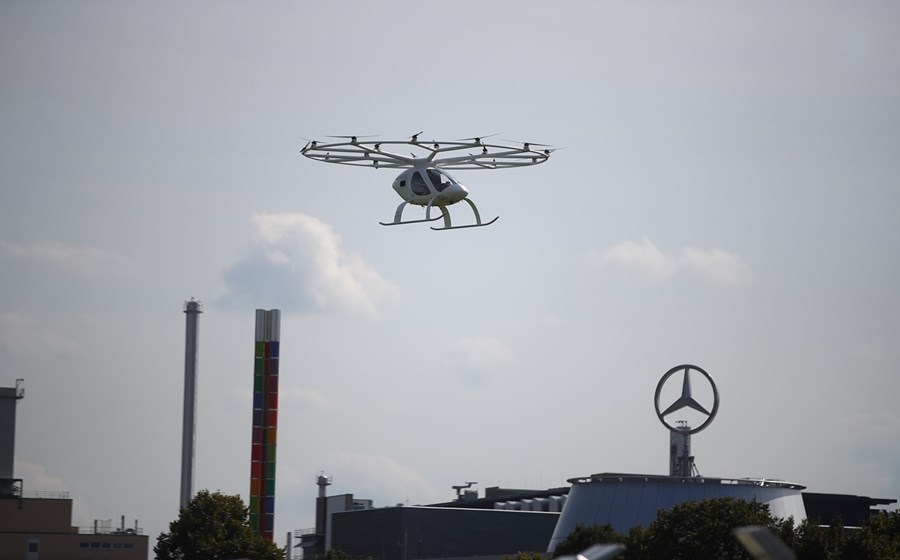 As aeronaves elétricas com aterragem e descolagem vertical serão uma nova solução de mobilidade.